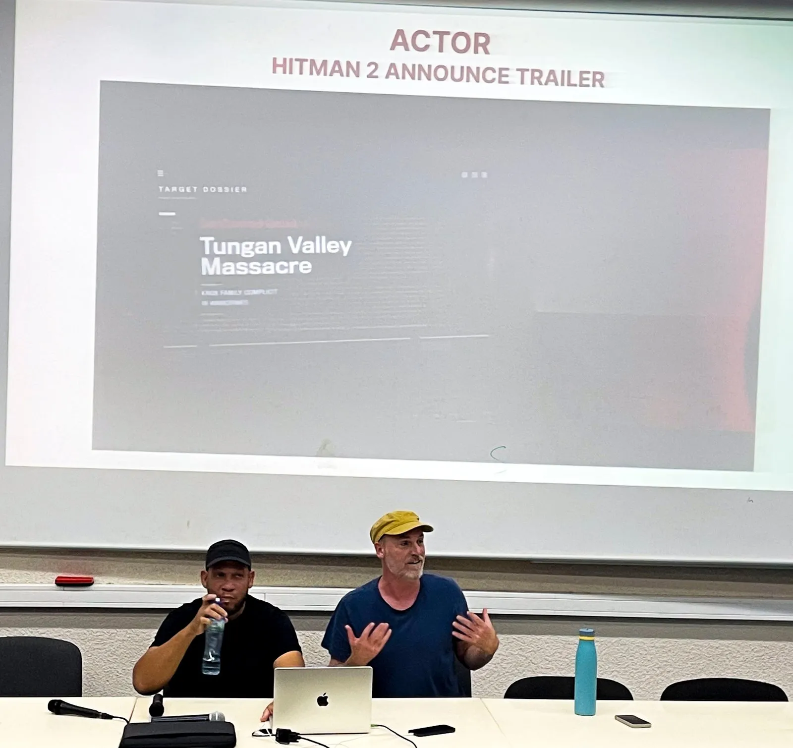 Gareth Taylor presenting his career